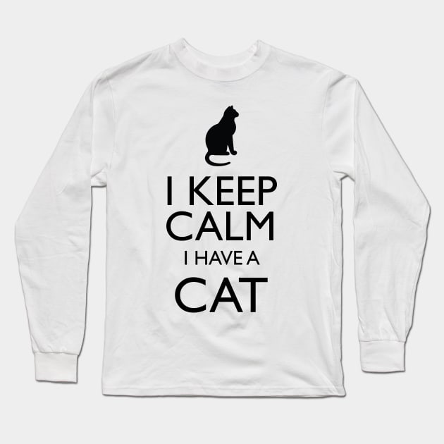 I Keep Calm I Have A Cat Long Sleeve T-Shirt by KeepCalmWorld